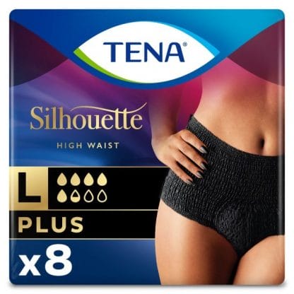 TENA Silhouette Plus μαύρο Large 8τμχ