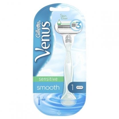 Gillette Venus Smooth Sensitive Γυναικεία Ξυριστική Μηχανή & 1 Κεφαλή