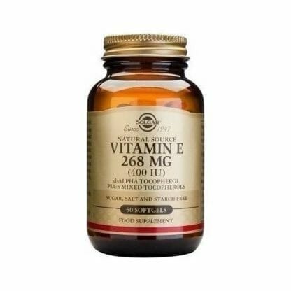 SOLGAR Natural Source Vitamin E 268 mg (400 IU) 50softgels