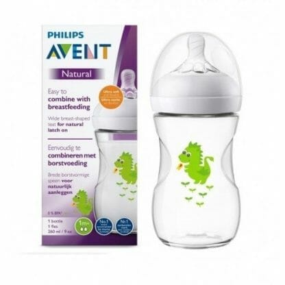 Avent Natural Μπιμπερο Δεινόσαυρος 1m+ 260ml