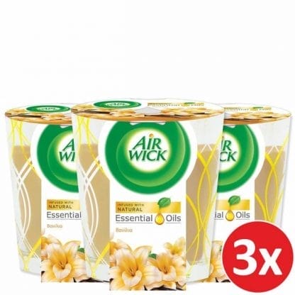 Airwick Αρωματικό Κερί Βανίλια 3τμχ