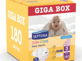 Πάνες Septona Calm N' Care Giga Box Midi No3 (4-9Kg) 180τεμ (3*60τεμ)