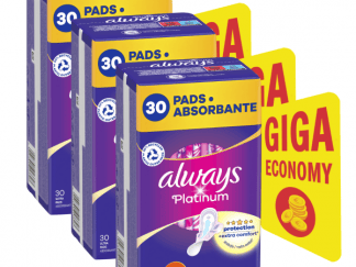 Always Platinum Normal Σερβιέτες Με Φτερά No1, 90τεμ (3*30τεμ)