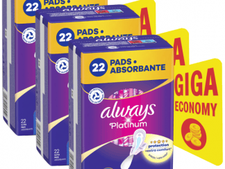 Always Platinum Day & Night Σερβιέτες Με Φτερά No3, 66τεμ (3*22τεμ)