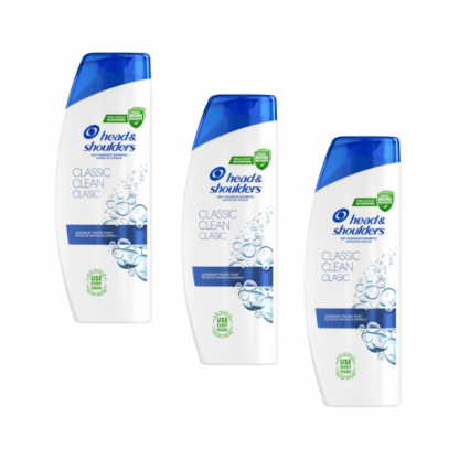 Head & Shoulders Classic Clean Αντιπιτυριδικό Σαμπουάν 1875ml (625ml*3)