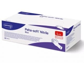 Peha-soft Γάντια Μπλε Νιτριλίου Χωρίς Πούδρα Large 150τμχ