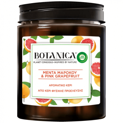 Airwick Botanica Κερί Μέντα Μαρόκου & Pink Grapefruit 205gr