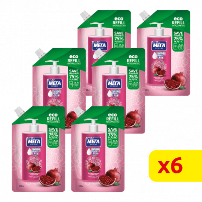 ΜΕΓΑ Κρεμοσάπουνο Hygiene Ρόδι Ανταλλακτικό 3000ml (6*500ml)
