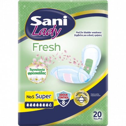 Σερβιέτες Ακράτειας Sani Lady Fresh Super Nο5 20Τεμ