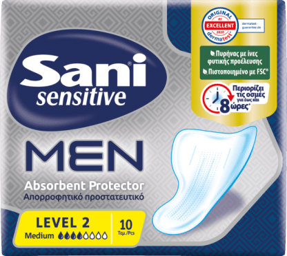 Sani Sensitive Men απορροφητικό προστατευτικό Level 2 (10τμχ)