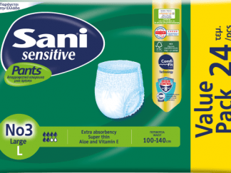Ελαστικό εσώρουχο ακράτειας Sani Sensitive Pants Value Pack Large No3 24τμχ.