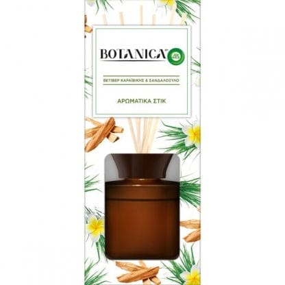 Airwick Botanica Αρωματικά Στικ Βετιβέρ Καραϊβικής & Σανδαλόξυλο 80ml