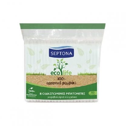 Septona Μπατονέτες Eco Life Βιοδιασπώμενες 100τμχ