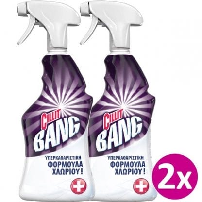 Cillit Bang Δραστικό Καθαριστικό Χλώριο & Υγιεινή 2x750ml
