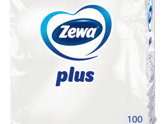 Χαρτοπετσέτες Zewa Plus λευκές 1φυλλες 100τμχ
