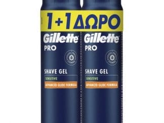 Gillette Gel Ξυρίσματος Pro Sensitive 400ml (200+200ml)