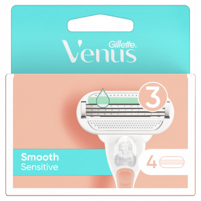 Gillette Venus Smooth Sensitive Ανταλλακτικές Κεφαλές 4τμχ