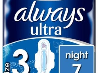 Always Ultra Night (Μέγεθος 3) Σερβιέτες Με Φτερά 7 Τεμάχια