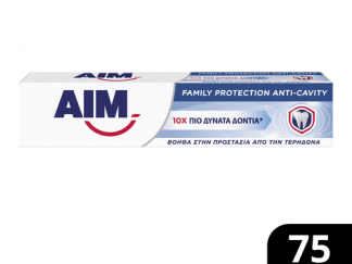 AIM Οδοντόκρεμα Family Protect Anti-cavity 75ml