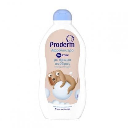 Proderm Kids Αφρόλουτρο Με Άρωμα Πούδρας 3+ Ετών 500ml
