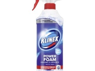 Klinex Καθαριστικό Spray Αφρού Για Καθαρισμό Μπάνιου Arctic 435ml
