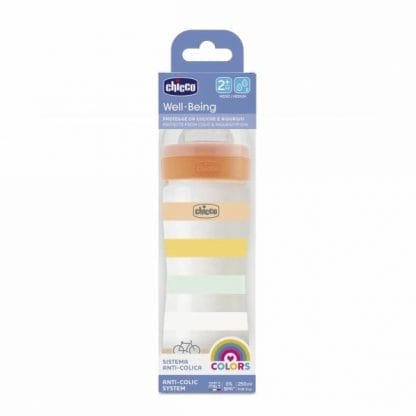 Chicco Μπιμπερό Πλαστικό UNISEX Well Being 250ML 2m+