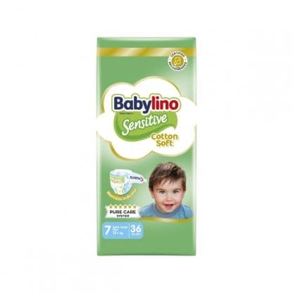 Πάνες Babylino Sensitive Cotton Soft Value Pack No7 (15+Kg) 36τεμ
