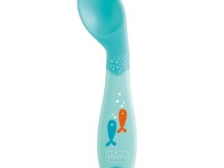 Chicco Κουτάλι Σιλικόνης Αρχής 8Μ+ Γαλάζιο