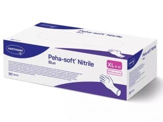 Peha-soft Γάντια Μπλε Νιτριλίου Χωρίς Πούδρα Extra Large 150τμχ