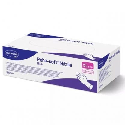 Peha-soft Γάντια Μπλε Νιτριλίου Χωρίς Πούδρα Extra Large 150τμχ