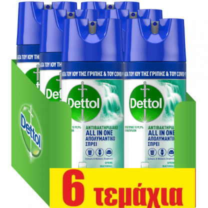 Dettol Απολυμαντικό Spray Spring Waterfall 400ml*6