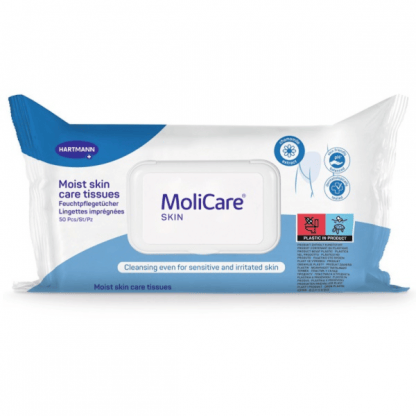Hartmann Molicare Clean Skin Υγρά Μαντήλια Καθαρισμού 50τεμ XL (20cm*30cm)