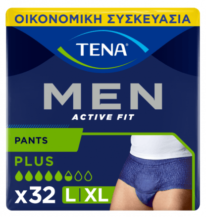 Tena Men Active Fit Large/Extra Large 95-130cm Economy Pack 32τεμ (4*8τεμ)