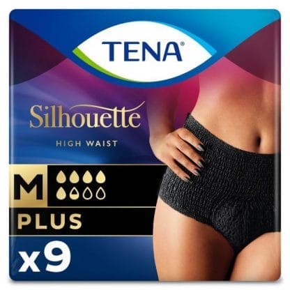TENA Silhouette Plus μαύρο Medium 9τμχ