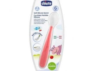 Chicco Kουτάλι Σιλικόνης Soft ΚΟΚΚΙΝΟ 6Μ+