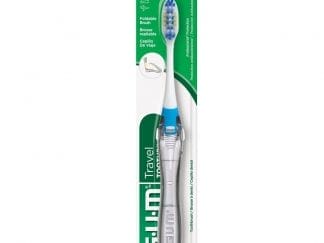 Gum Travel Soft Antibacterial Toothbrush Κωδ 158, 1 Τεμάχιο - Γαλάζιο,Αναδιπλούμενη Μαλακή Οδοντόβουρτσα Κατάλληλη για Χρήση σε Ταξίδια με Αντιβακτηριακές Ιδιότητες