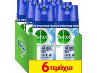 Dettol Απολυμαντικό Spray Crisp Linen 6x400ml