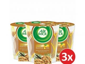 Airwick Αρωματικό Κερί Φρεσκοψημένο Μπισκότο 3*105γρ