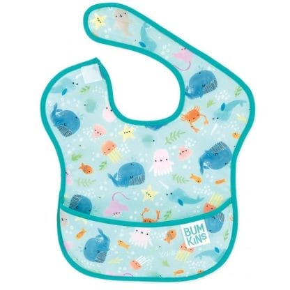 Bumkins Waterproof SuperBib Αδιάβροχη Σαλιάρα 6-24m 1 Τεμάχιο - Ocean Life