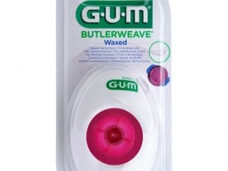 Gum Gum Butlerweave Waxed Floss Κωδ 1155 Οδοντικό Νήμα με Μοναδικό Σχεδιασμό Ύφανσης που Αφαιρεί Αποτελεσματικά την Πλάκα 55m