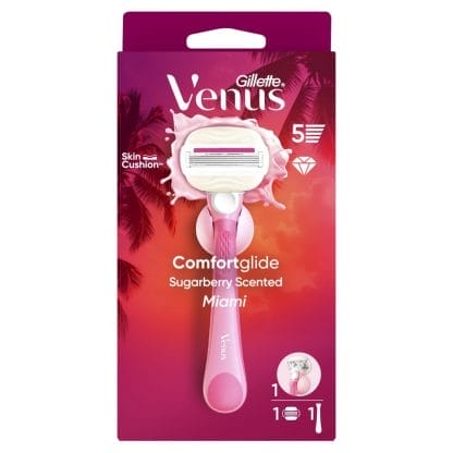 Gillette Venus ComfortGlide Miami Λαβή Με 1 Ανταλλακτικό Και Βάση Ντους