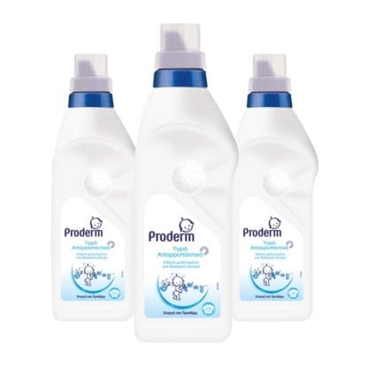 Proderm Υγρό Απορρυπαντικό 3x 17μεζ-1.25lt