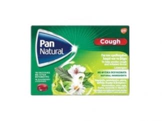 GSK Pan Natural Cough Γεύση Βατόμουρο 16 Παστίλιες
