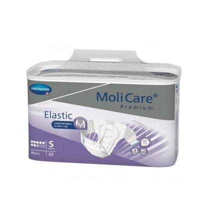 MoliCare Premium Slip Elastic Πάνες Ακράτειας Νύχτας Small (Περ: 70-90cm) 26τμχ