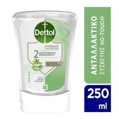 Dettol Αντιβακτηριδιακό Κρεμοσάπουνο Συσκευής No-touch Aloe Vera Ανταλλακτικό 250 ml
