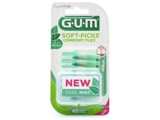 GUM 670 Soft Picks Comfort Flex Cool Mint Mεσοδόντια Βουρτσάκια Medium 40 Τεμάχια