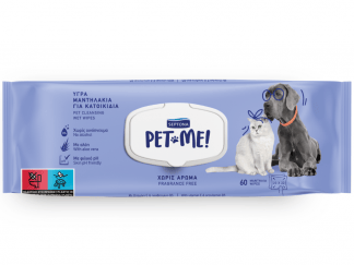 Septona Pet Me! Υγρά Μαντηλάκια Για Κατοικίδια Χωρίς Άρωμα 60τμχ