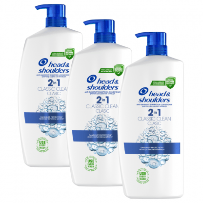 Head & Shoulders Classic Clean Αντιπιτυριδικό Σαμπουάν 2400ml(3*800ml)