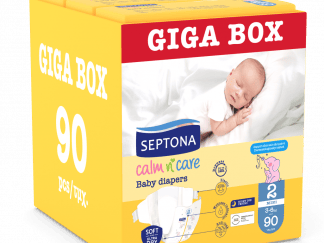 Πάνες Septona Calm N' Care Giga Box Mini No2 (3-6Kg) 90τεμ (3*30τεμ)