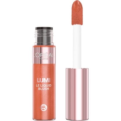 L'Oreal Paris Lumi Le Liquid Blush Υγρό Ρουζ με Λαμπερό Χρώμα Κατάλληλο για Ευαίσθητο Δέρμα 11ml - 627 Glowy Warm Peach